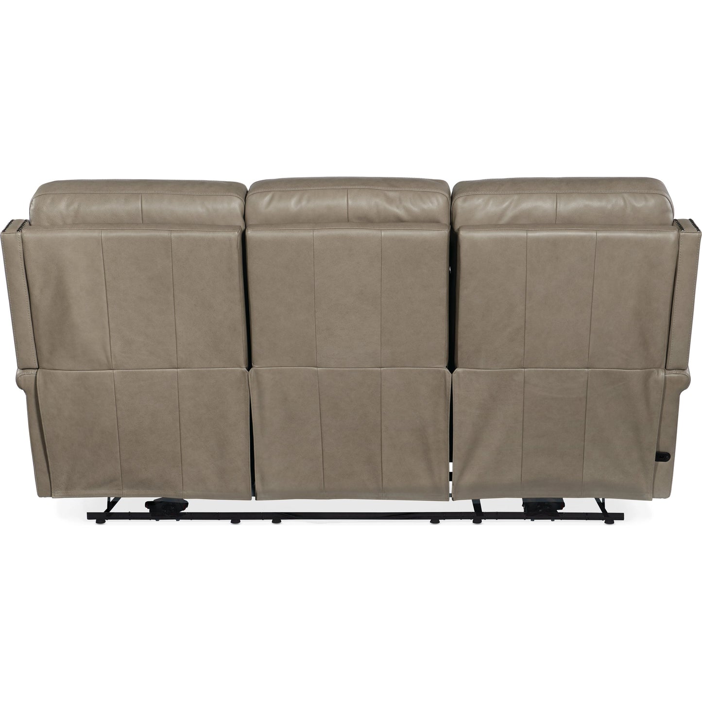 002 SI-1900895 | Additional Silo | Vaughn Zero Gravity Sofa by Hooker Furniture in shattered stone. Made from leather in a traditional style.