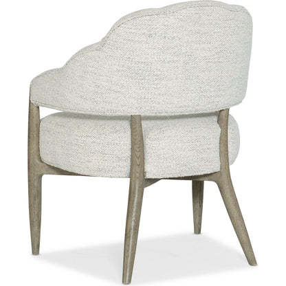 Linville Falls Bynum Bluff Accent Chair by Hooker Furniture in neutral merino cotton and mink. Made from veneers, fabric in a modern style.