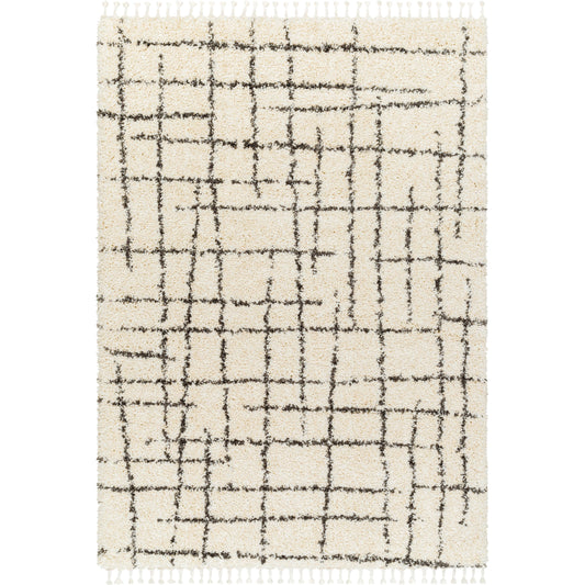 Jakarta Rug - 32677 by Livabliss in white, black. Made from main: 100% polyester in a unique style.