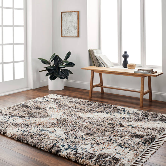 Jakarta Rug - 32681 by Livabliss in white, beige. Made from main: 100% polyester in a unique style.