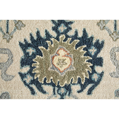 Springfield Traditional & Botanical SPF8A46F Rug by Feizy in blue, gray, ivory. Made from wool in a unique style.