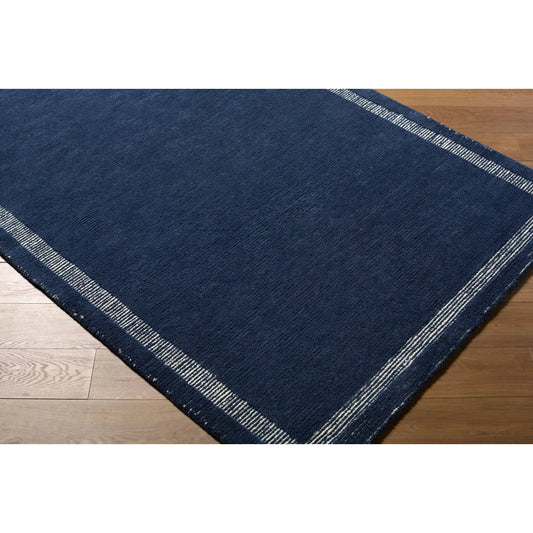 Julia JLA-2306 Rug by Livabliss in indigo, slate gray. Made from wool in a unique style.
