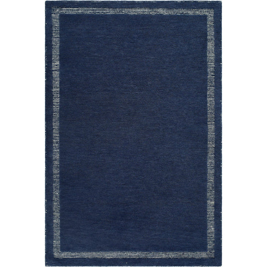 Julia JLA-2306 Rug by Livabliss in indigo, slate gray. Made from wool in a unique style.