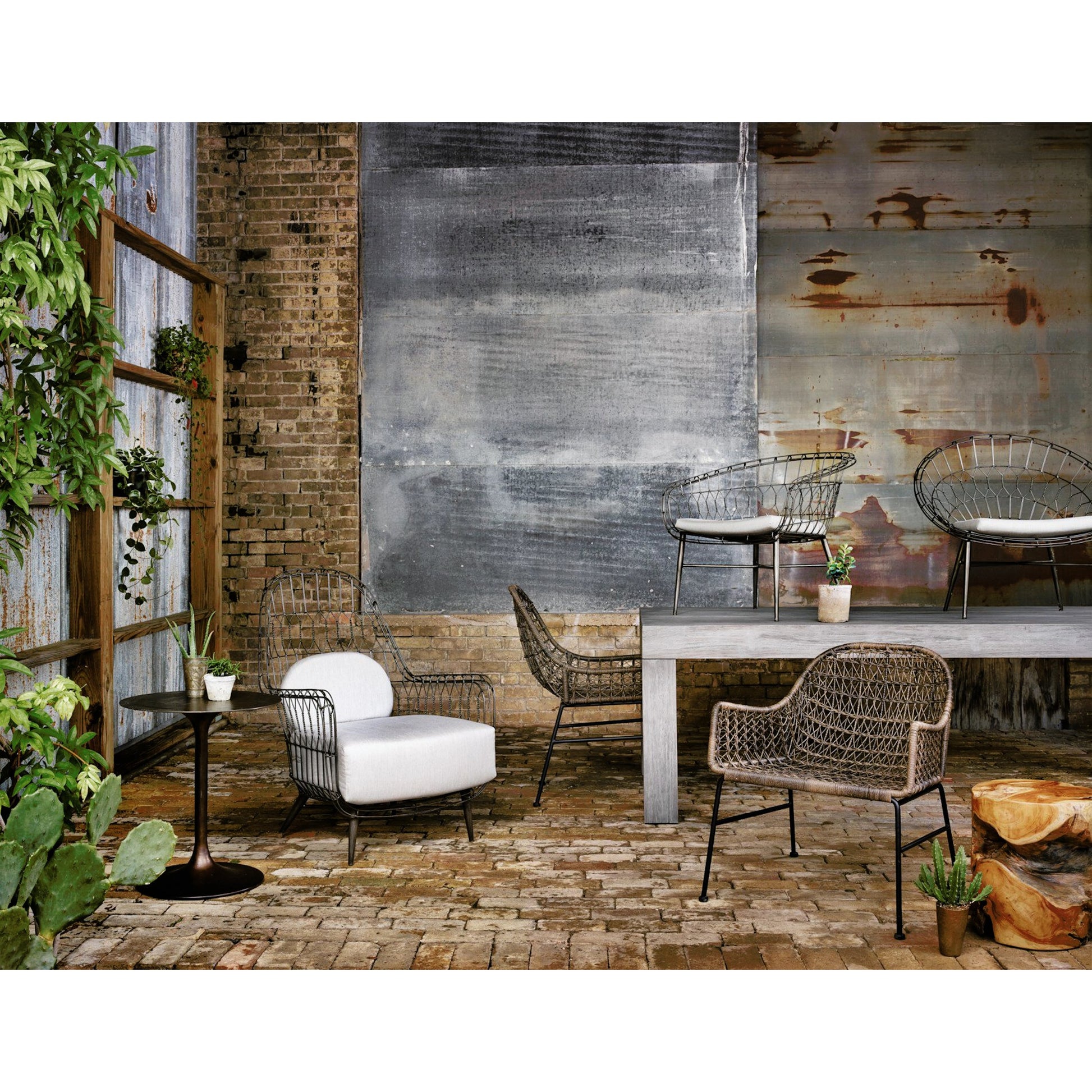 Bandera Outdoor Woven Dining Chair by Four Hands. Made from unique in a eclectic & global style.