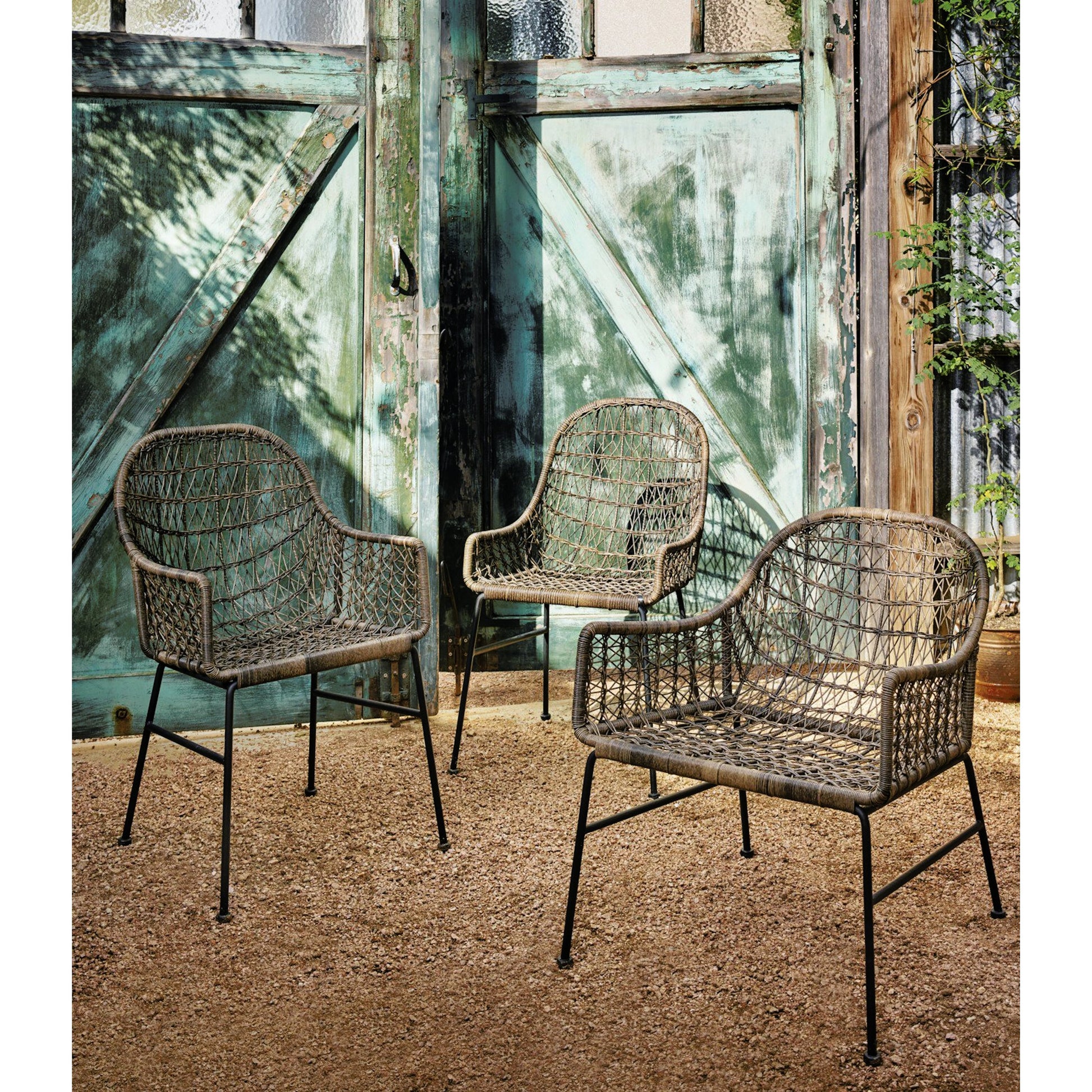 Bandera Outdoor Woven Dining Chair by Four Hands. Made from unique in a eclectic & global style.
