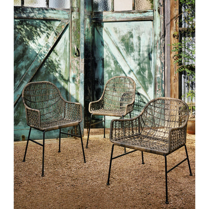Bandera Outdoor Woven Dining Chair by Four Hands. Made from unique in a eclectic & global style.