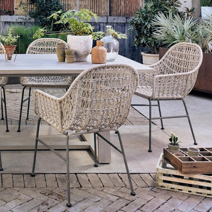 Bandera Outdoor Woven Dining Chair by Four Hands. Made from unique in a eclectic & global style.