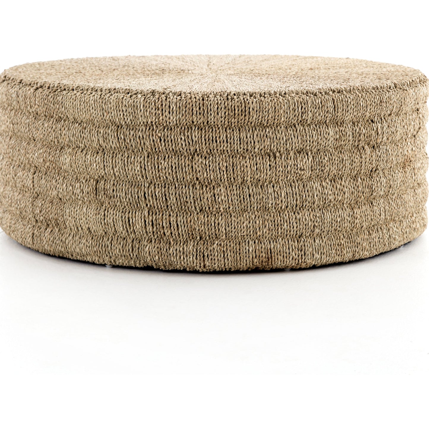 002 S-338936 | Additional Silo | Pascal Coffee Table by Four Hands in light natural. Made from pandan rope, albasia plywood, rattan in a coastal style.