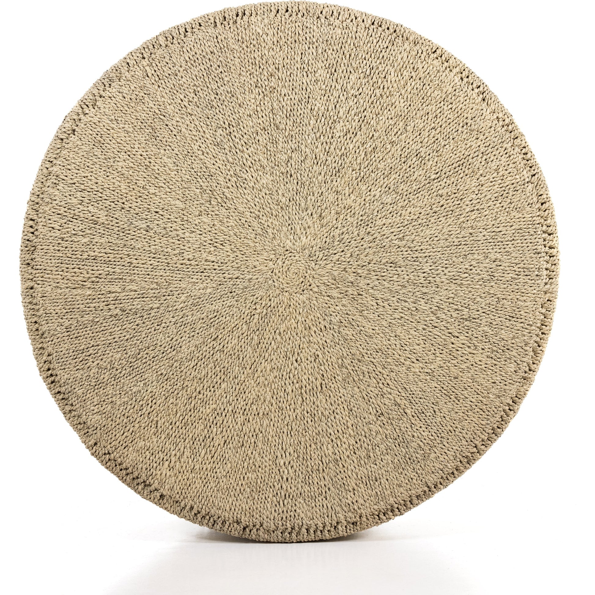 Pascal Coffee Table by Four Hands in light natural. Made from pandan rope, albasia plywood, rattan in a coastal style.