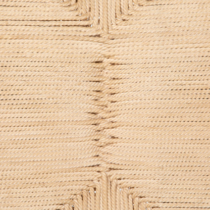 Shona Stool by Four Hands in russet mahogany, vintage cotton. Made from solid mahogany, cotton rope in a rustic style.