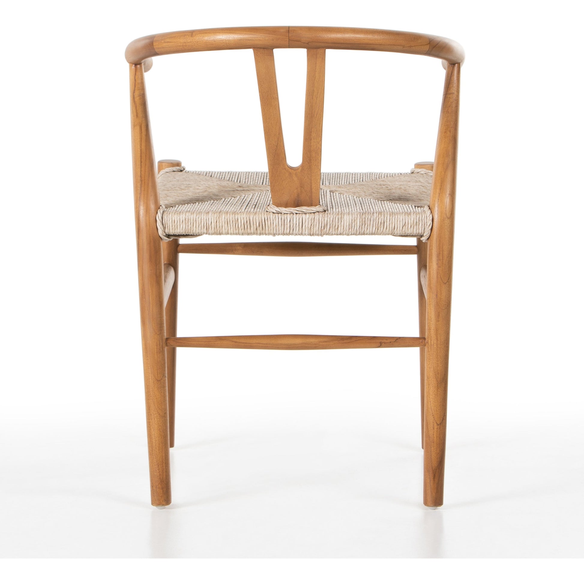 Muestra Dining Chair by Four Hands. Made from solid teak, 100% polyethylene in a coastal style.