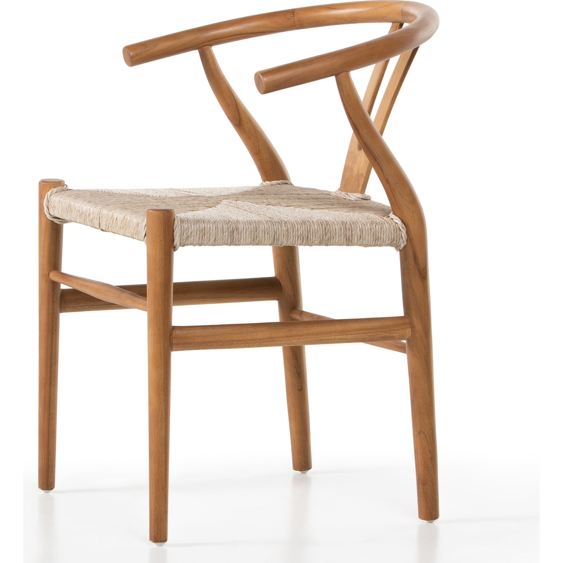 Muestra Dining Chair by Four Hands. Made from solid teak, 100% polyethylene in a coastal style.