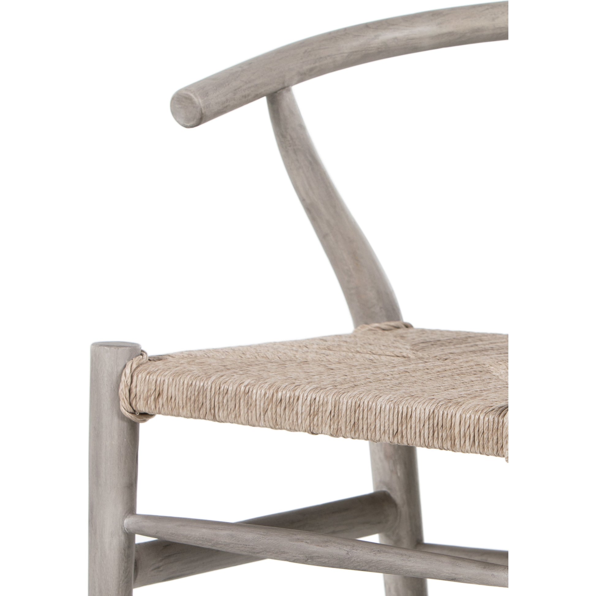 Muestra Dining Chair by Four Hands. Made from solid teak, 100% polyethylene in a coastal style.
