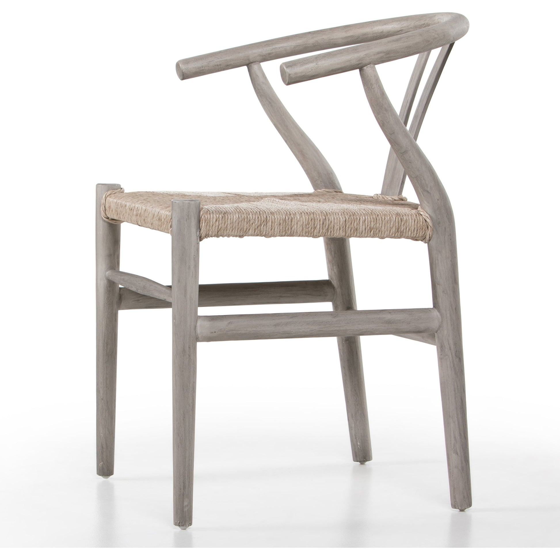 Muestra Dining Chair by Four Hands. Made from solid teak, 100% polyethylene in a coastal style.