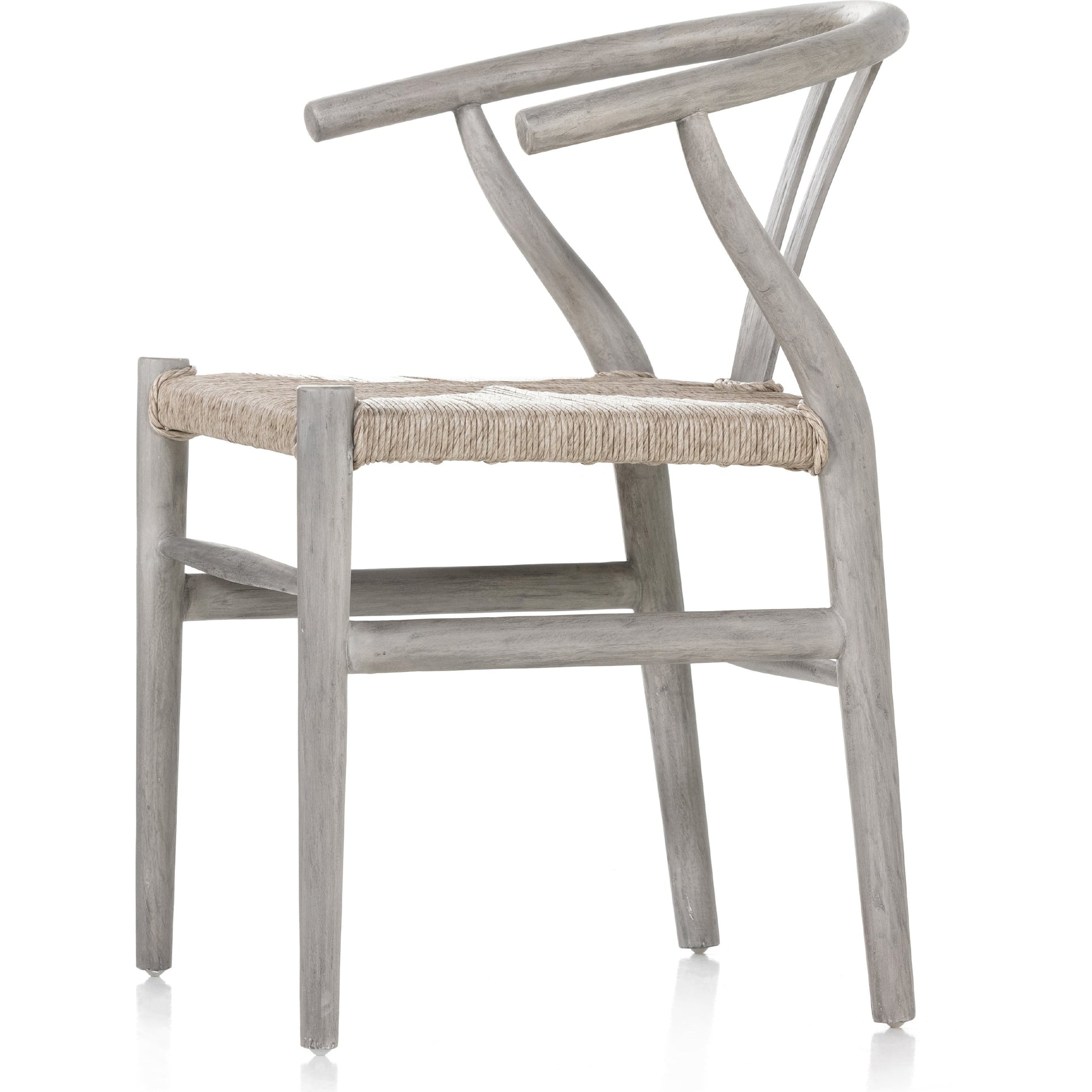 Muestra Dining Chair by Four Hands. Made from solid teak, 100% polyethylene in a coastal style.