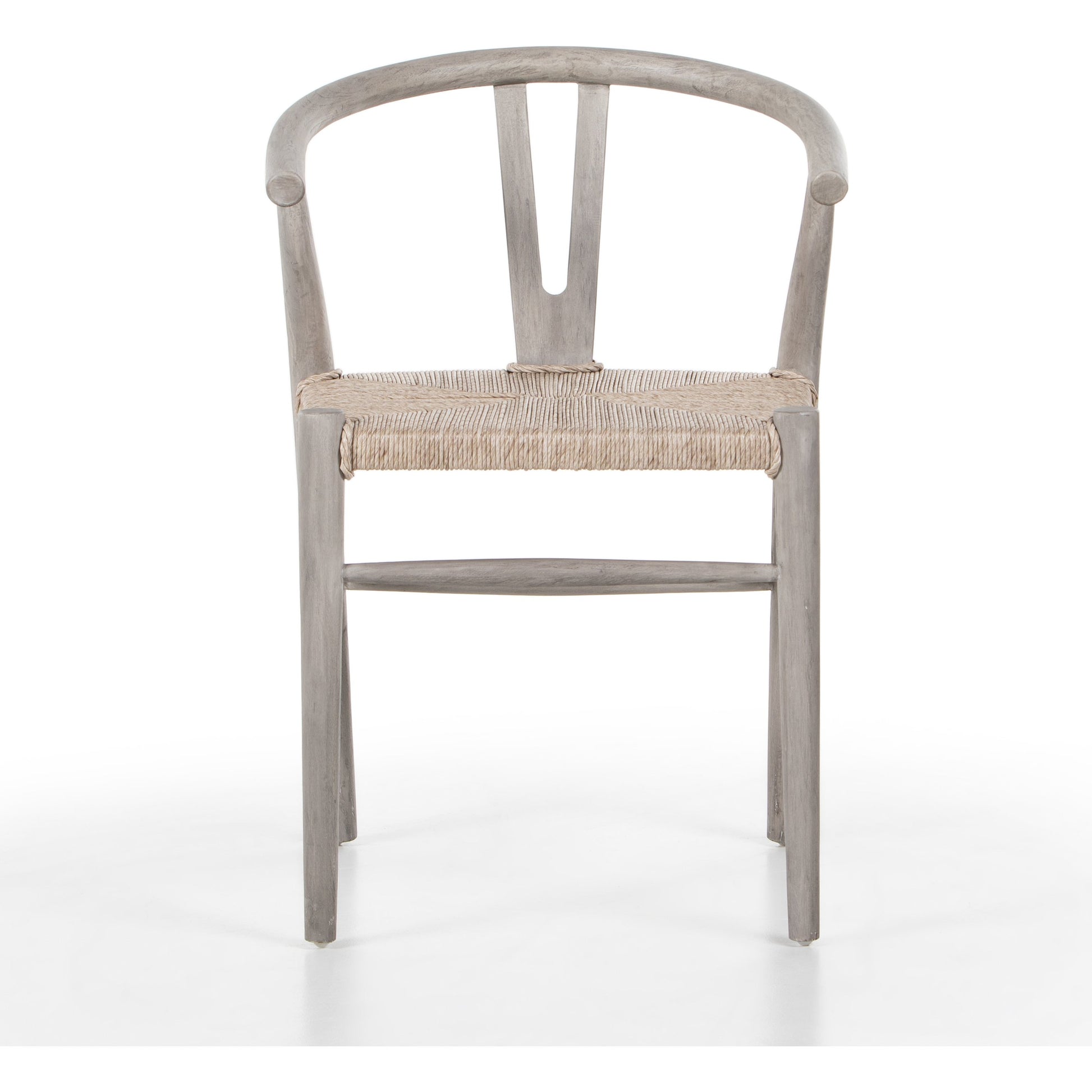 Muestra Dining Chair by Four Hands. Made from solid teak, 100% polyethylene in a coastal style.
