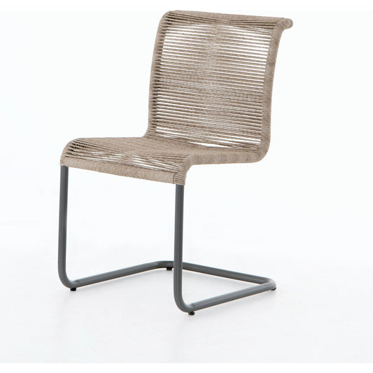 Grover Outdoor Dining Chair by Four Hands. Made from iron, 100% polyethylene in a coastal style.