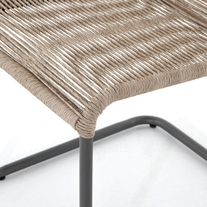 Grover Outdoor Dining Chair by Four Hands. Made from iron, 100% polyethylene in a coastal style.