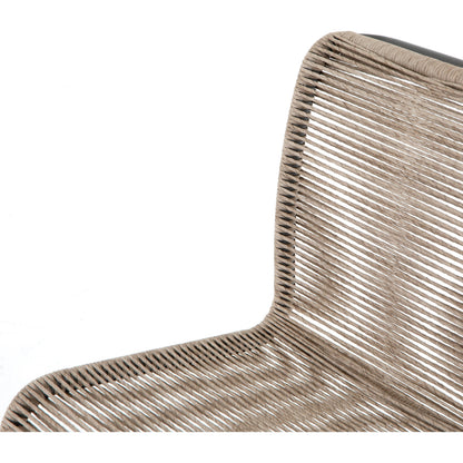 Grover Outdoor Dining Chair by Four Hands. Made from iron, 100% polyethylene in a coastal style.