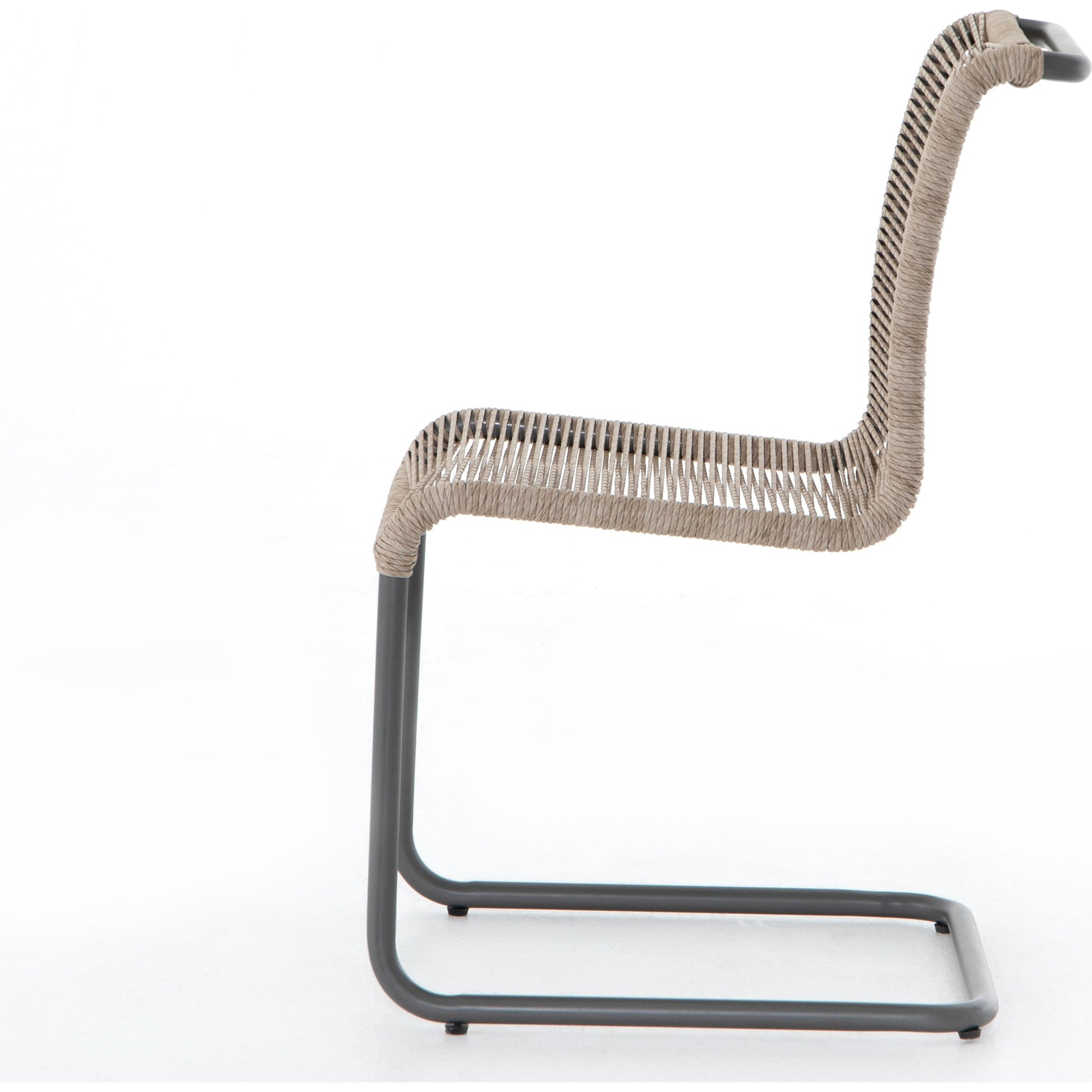 Grover Outdoor Dining Chair by Four Hands. Made from iron, 100% polyethylene in a coastal style.