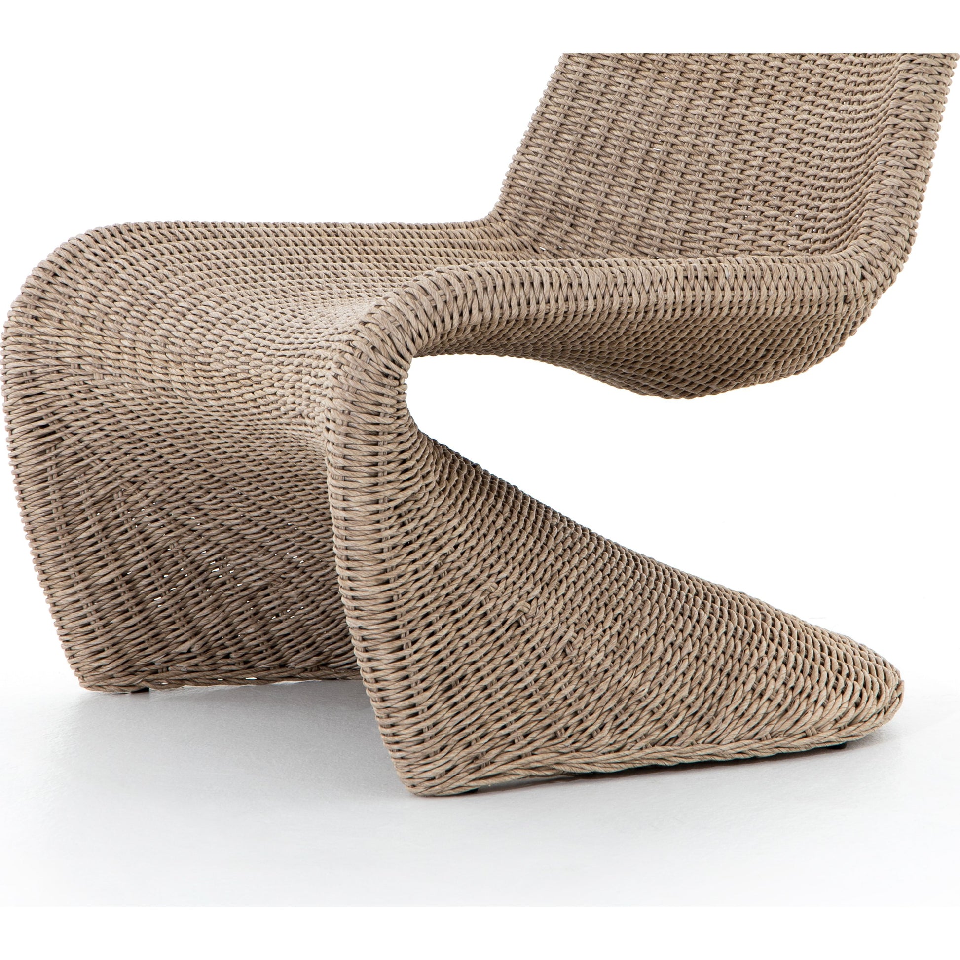 Portia Outdoor Occasional Chair by Four Hands. Made from 100% polyethylene, iron in a coastal style.