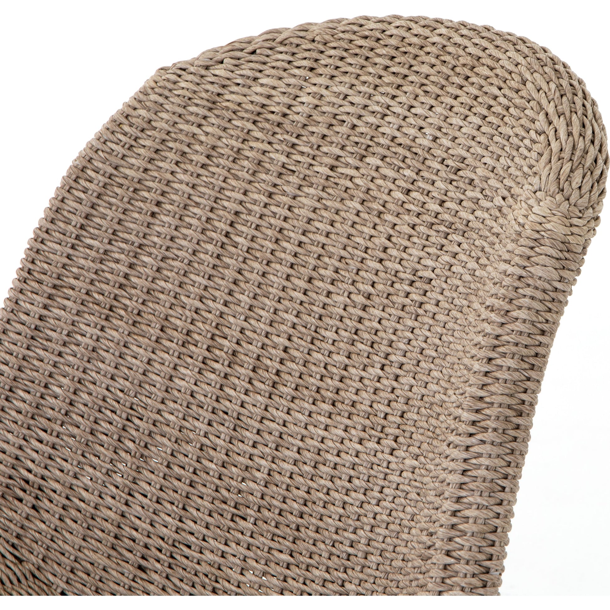 Portia Outdoor Occasional Chair by Four Hands. Made from 100% polyethylene, iron in a coastal style.