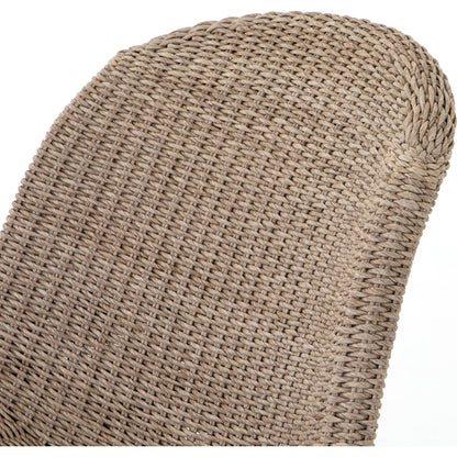 Portia Outdoor Occasional Chair by Four Hands. Made from 100% polyethylene, iron in a coastal style.