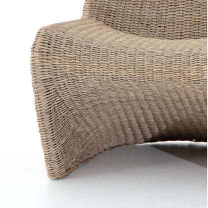 Portia Outdoor Occasional Chair by Four Hands. Made from 100% polyethylene, iron in a coastal style.