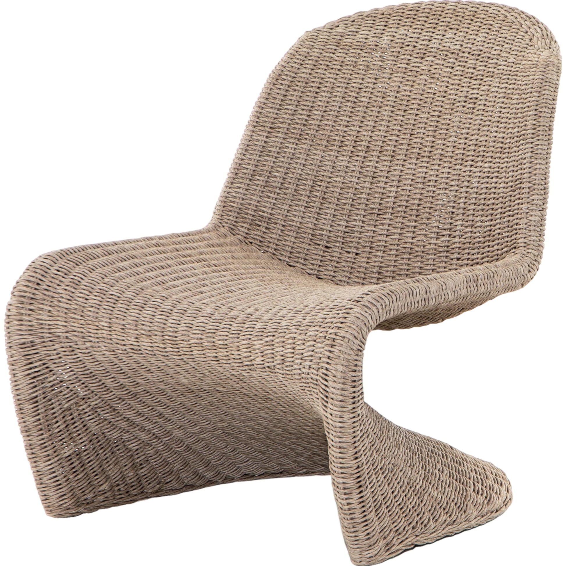 Portia Outdoor Occasional Chair by Four Hands. Made from 100% polyethylene, iron in a coastal style.