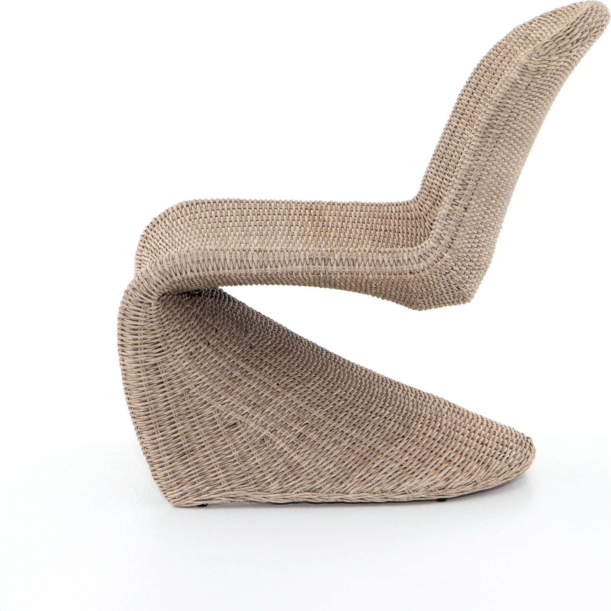Portia Outdoor Occasional Chair by Four Hands. Made from 100% polyethylene, iron in a coastal style.