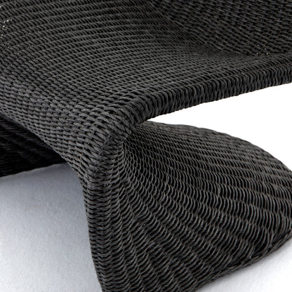 Portia Outdoor Occasional Chair by Four Hands. Made from 100% polyethylene, iron in a coastal style.