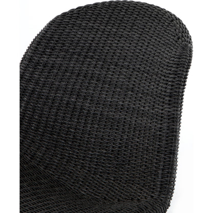 Portia Outdoor Occasional Chair by Four Hands. Made from 100% polyethylene, iron in a coastal style.