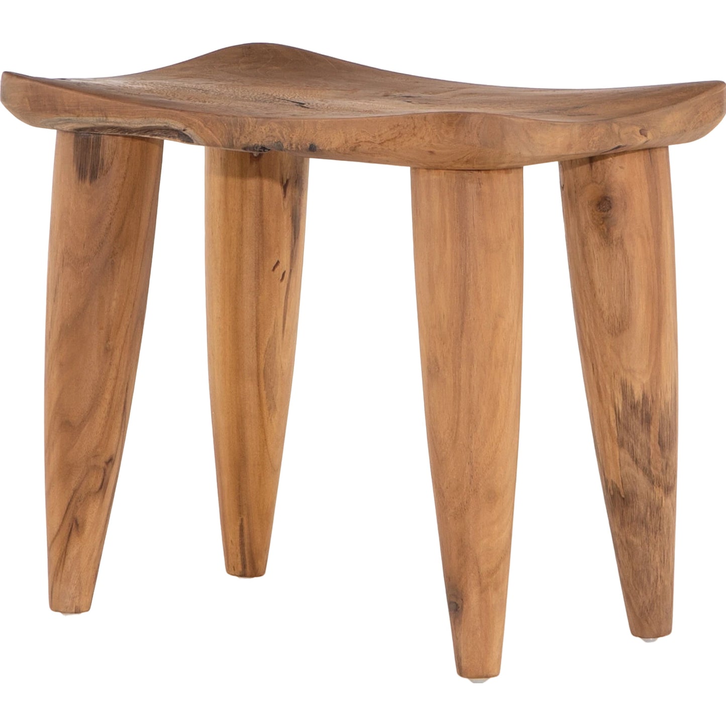 001 SR-810082 | Additional Silo | Zuri Stool by Four Hands in aged natural teak. Made from solid teak in a modern style.