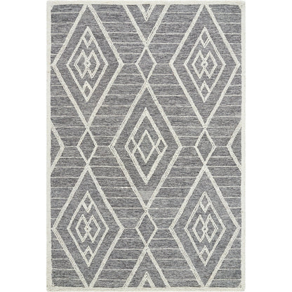 Jules JLS-2300 Rug by Livabliss in slate gray, ivory. Made from wool in a unique style.