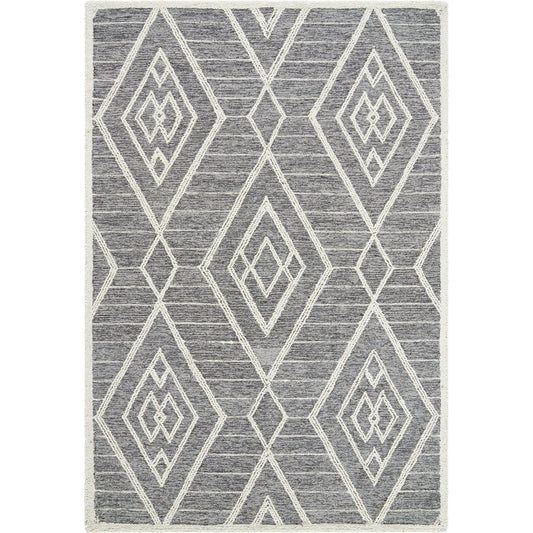 Jules Rug - 485614 by Livabliss in slate gray, ivory. Made from wool in a unique style.