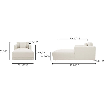 Bryn Chaise by Moe's Home Collection. Made from unique in a transitional style.