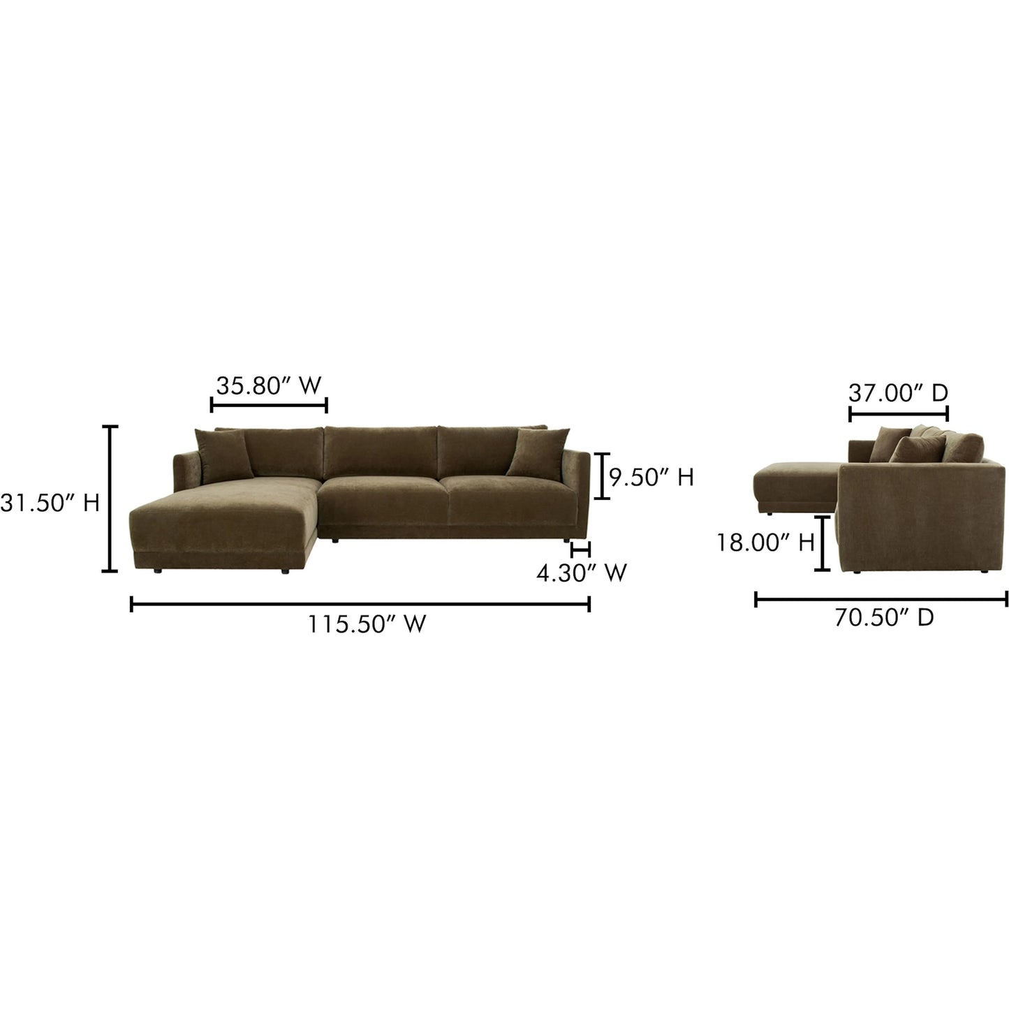 014 SI-2253626 | Additional Silo | Bryn Sectional by Moe's Home Collection. Made from unique in a transitional style.