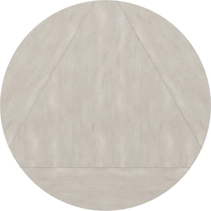 Alcove Chairside Table by A.R.T. Furniture in belgian ivory, burnished brass. Made from acacia solids, maple veneers, iron in a modern style.