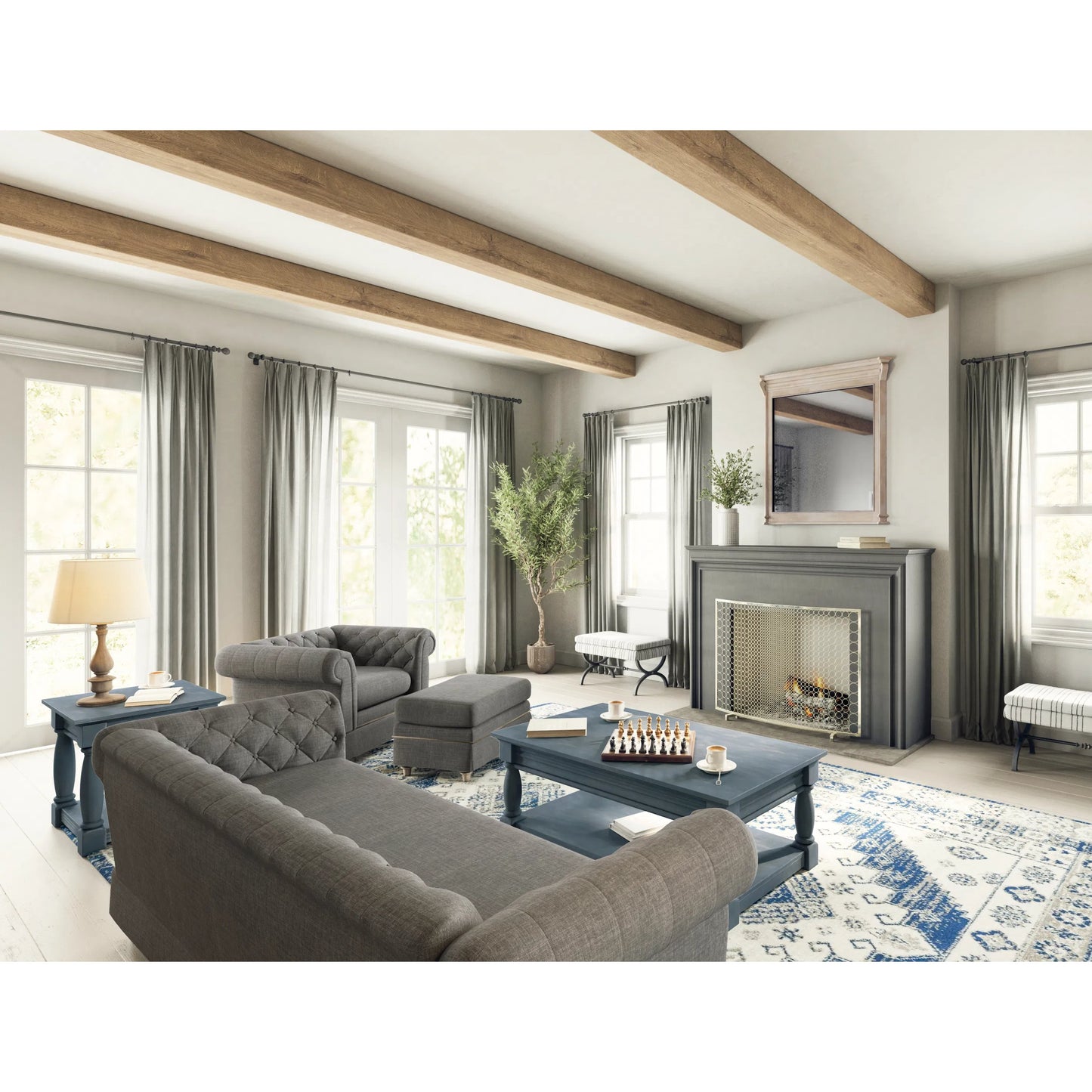 009 SI-2155753 | Lifestyle | Alcove End Table by A.R.T. Furniture in slate. Made from acacia solids, maple veneers in a transitional style.