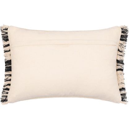 Jasna Pillow - 27455 by Surya in cream, black. Made from 100% cotton in a eclectic & global style.