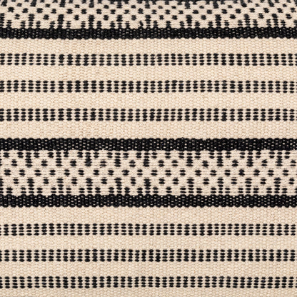 Jasna Pillow - 27455 by Surya in cream, black. Made from 100% cotton in a eclectic & global style.