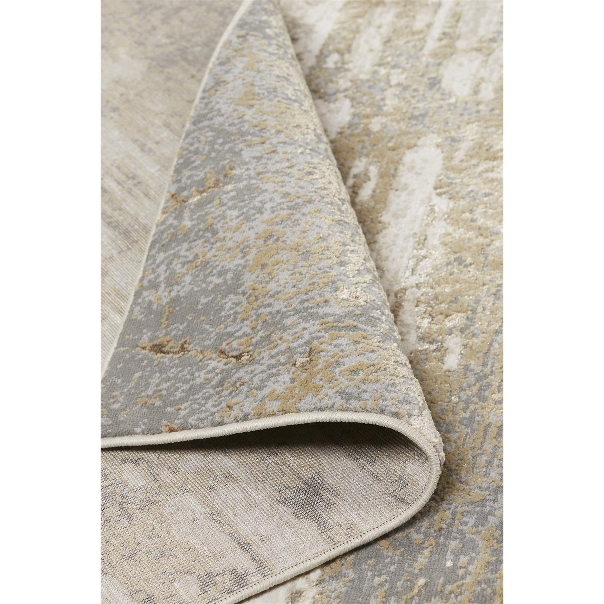 Aura Rug - 3567F by Feizy in ivory, gold, gray. Made from polyester, polypropylene in a unique style.