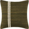 Olive Green, Ivory / Down / 18"L x 18"W