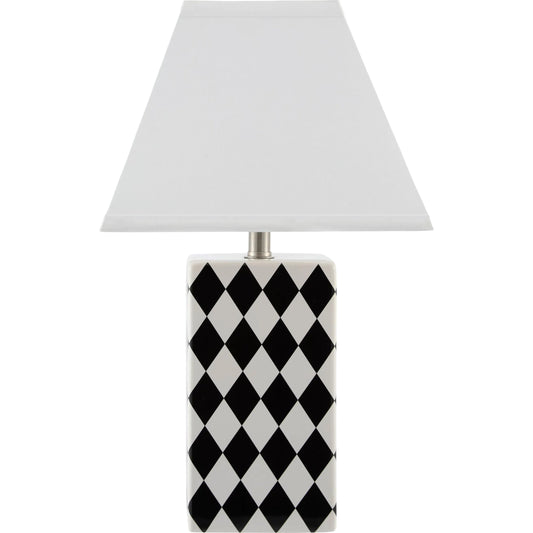 Janie Accent Table Lamp by Livabliss in glazed. Made from ceramic, linen in a unique style.