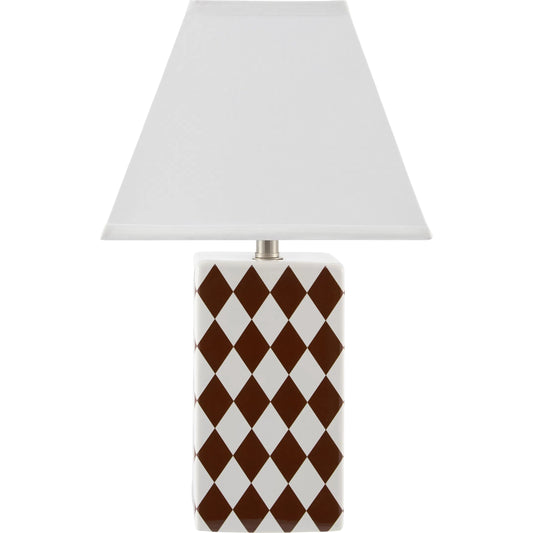 Janie Accent Table Lamp by Livabliss in glazed. Made from ceramic, linen in a unique style.