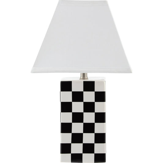 Janie Accent Table Lamp by Livabliss in glazed. Made from ceramic, linen in a unique style.