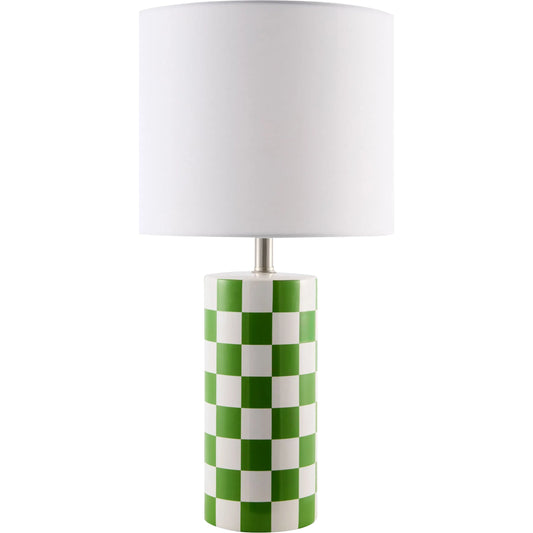 Janie Accent Table Lamp by Livabliss in glazed. Made from ceramic, linen in a unique style.