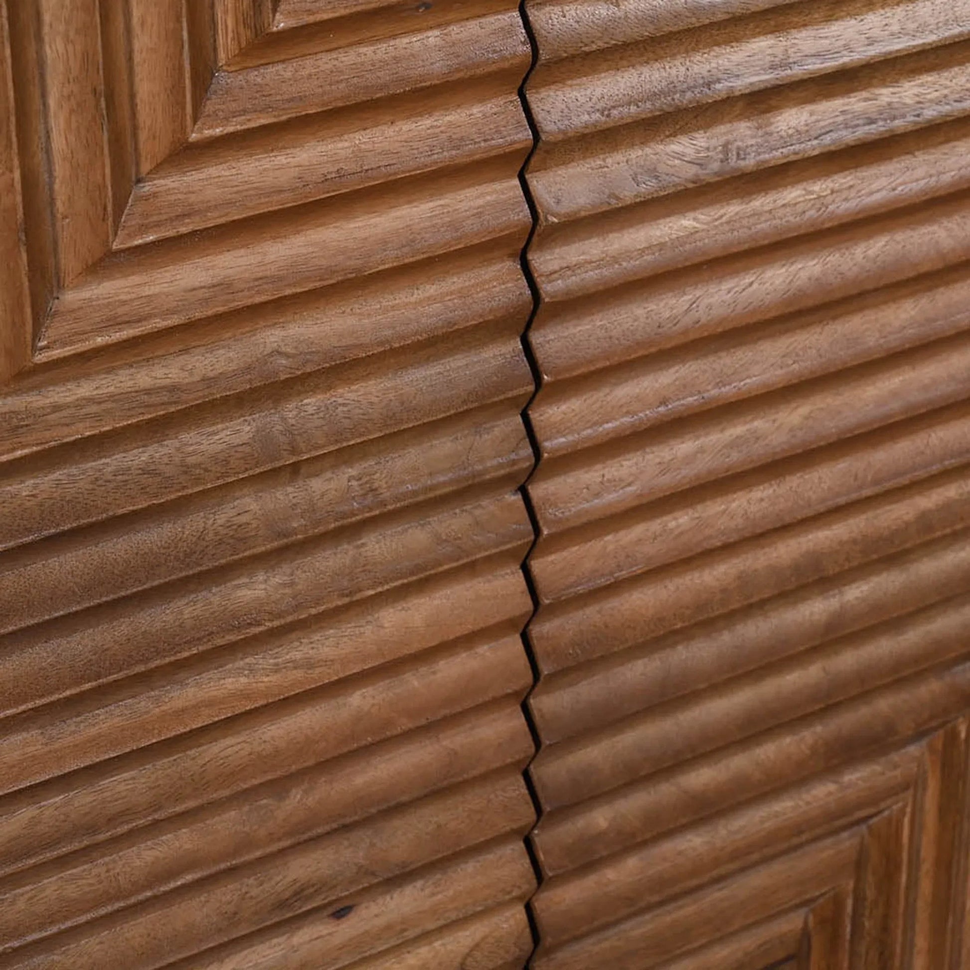Nikita Sideboard by LH Imports in pecan and pecan, black. Made from mango wood, iron base in a unique style.