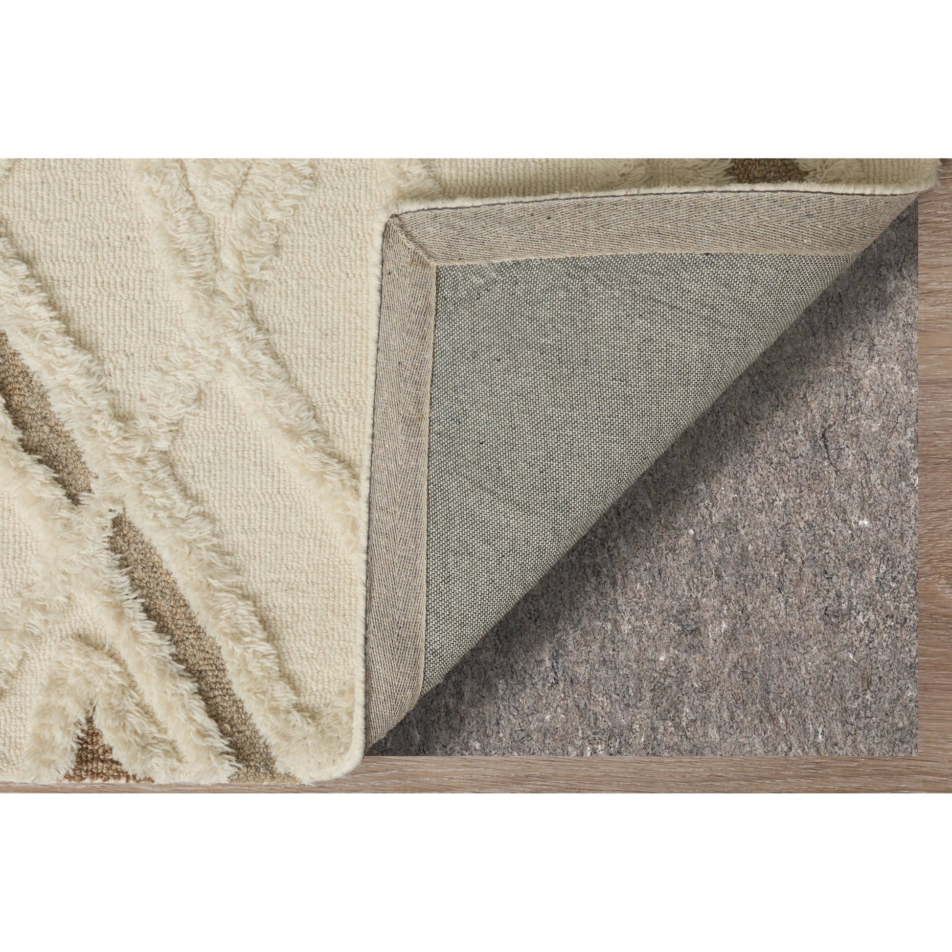 Anica Transitional Geometric Rug - 8008F by Feizy in ivory, taupe, brown. Made from wool in a unique style.