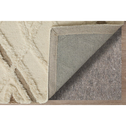 Anica Transitional Geometric Rug - 8008F by Feizy in ivory, taupe, brown. Made from wool in a unique style.